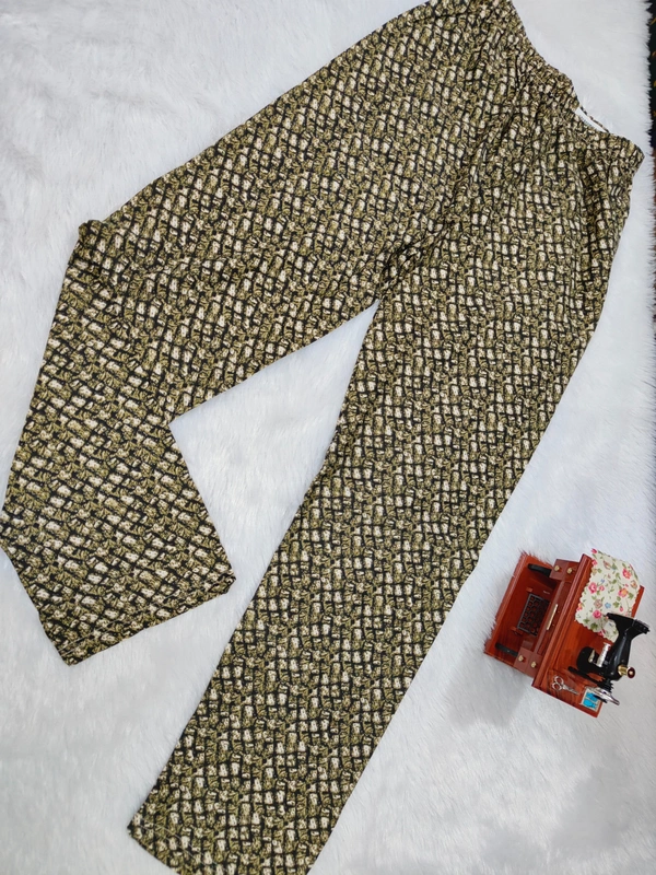VDT Black Curve Green Full Pant - Pyjama - Green, M