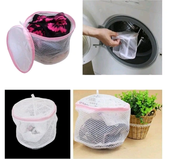 Villows Round cloth washing Laundray bag  - FS, White