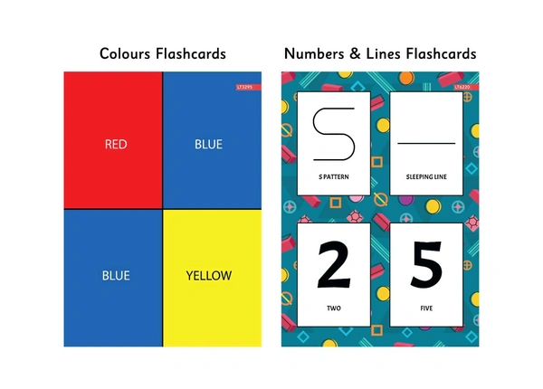 ActiLearn  Colors, Numbers And Lines Flash Card For 2+ Years Kids 