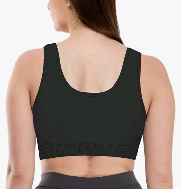 Sports Air Bra One Size Non Padded | Cotton lycra 485 - White, One Size
