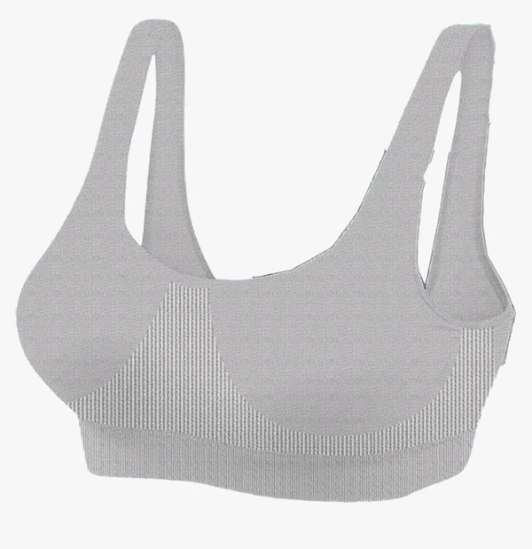 Sports Air Bra One Size Non Padded | Cotton lycra 485 - Red, One Size