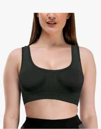 Sports Air Bra One Size Non Padded | Cotton lycra 485 - Grey, One Size