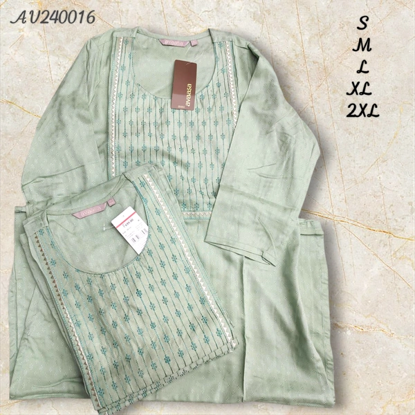 Avaasa Kurthis AV240016 - Light Blue, L