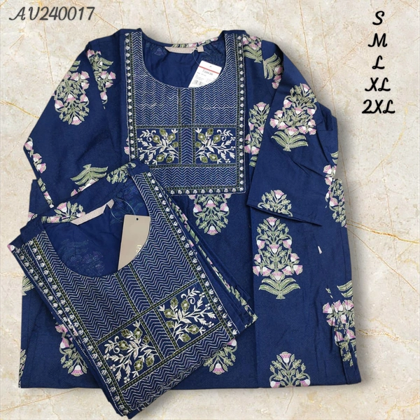 Avaasa Kurthis AV240017 - Blue, S