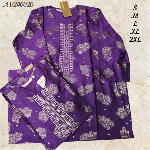 Avaasa Kurthis AV240020 - Purple, M