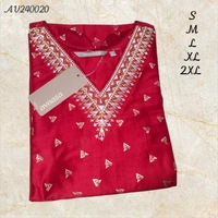Avaasa Kurthis AV240020 - Red, XL