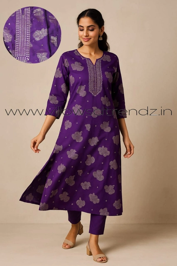 Avaasa Kurthis AV240020 - Purple, S