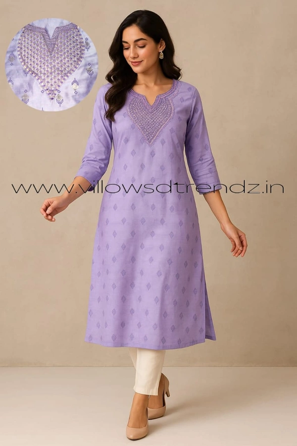 Avaasa Kurthis AV240022 - Metalic Blue, M