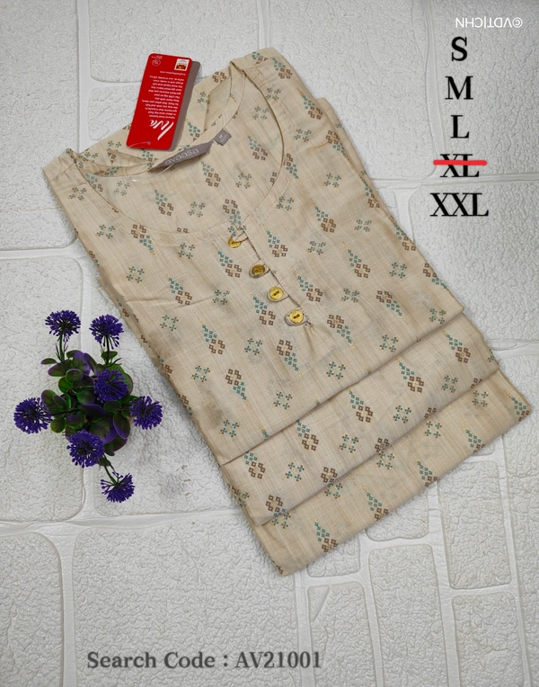 Avaasa Kurtis AV21001 - 2XL, Half Sandel