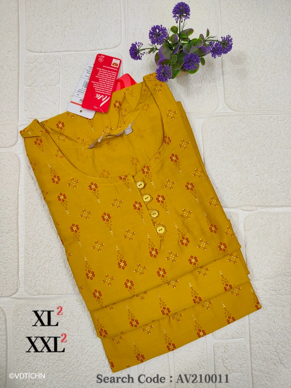 Avaasa Kurtis AV210011 - XL, Yeallow
