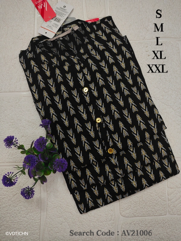Avaasa Kurtis AV21006 - XL, Black