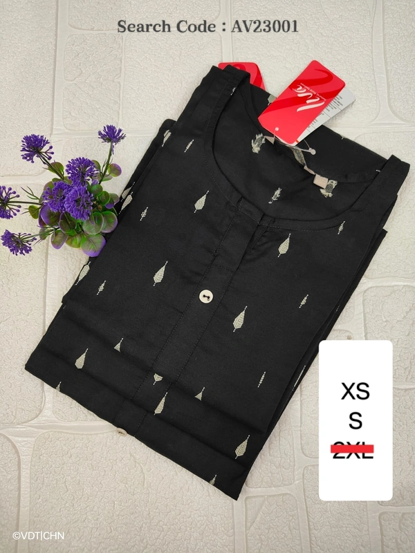 Avaasa Kurtis AV23001 - S, Black