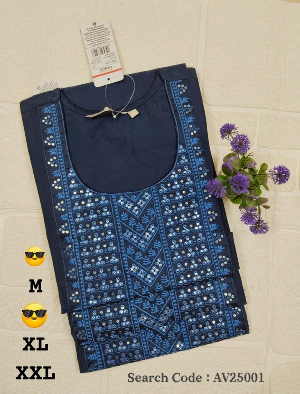 Avaasa Kurtis AV25001 - 2XL, Dark Blue