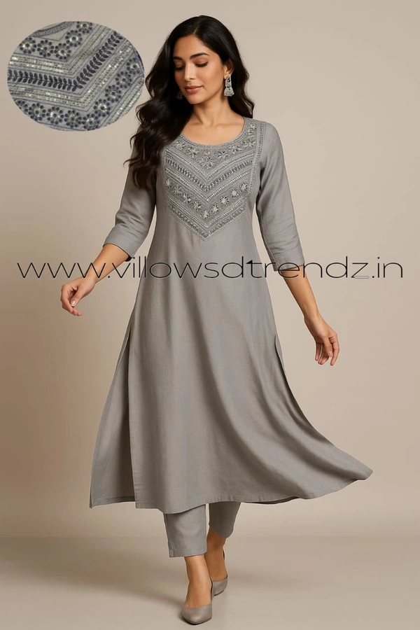 Avaasa Kurtis AV25003 - Grey, XL