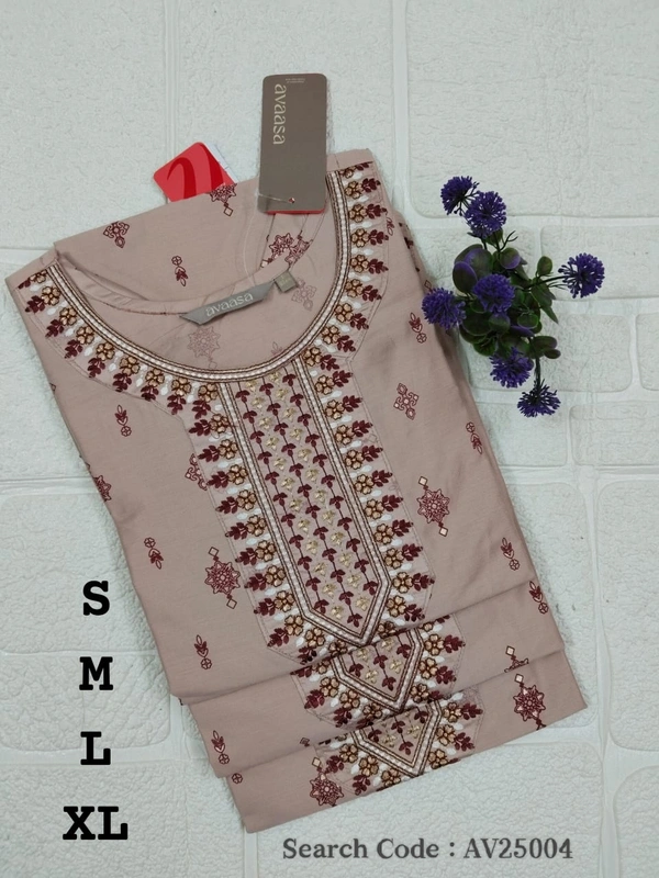 Avaasa Kurtis AV25004 - XL, Peach Pink