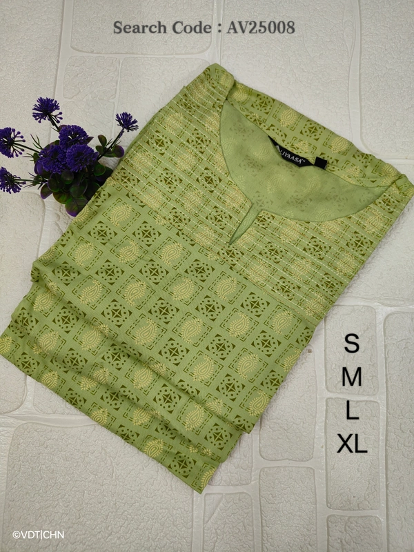Avaasa Kurtis AV25008 - M, Light Green