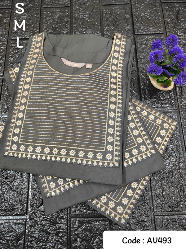 Avaasa Kurtis AV493 - S, Dark Grey