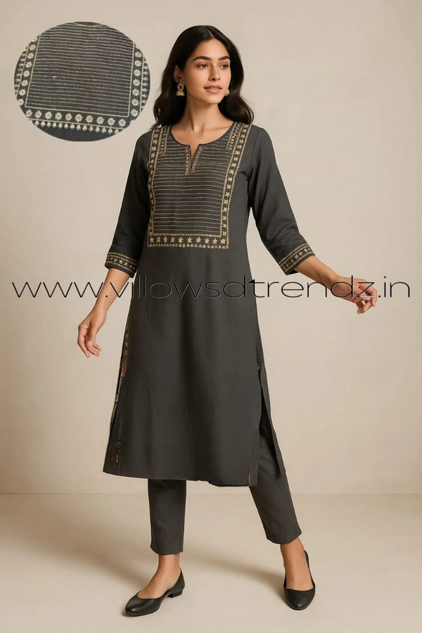 Avaasa Kurtis AV493 - Dark Grey, S