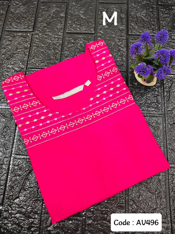 Avaasa Kurtis AV496 - M, Rani Pink