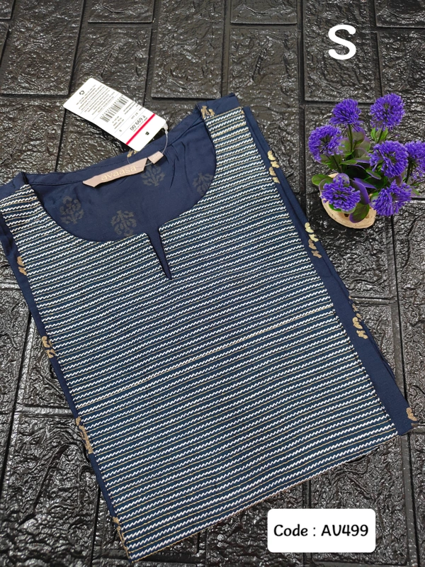 Avaasa Kurtis AV499 - S, Dark Blue