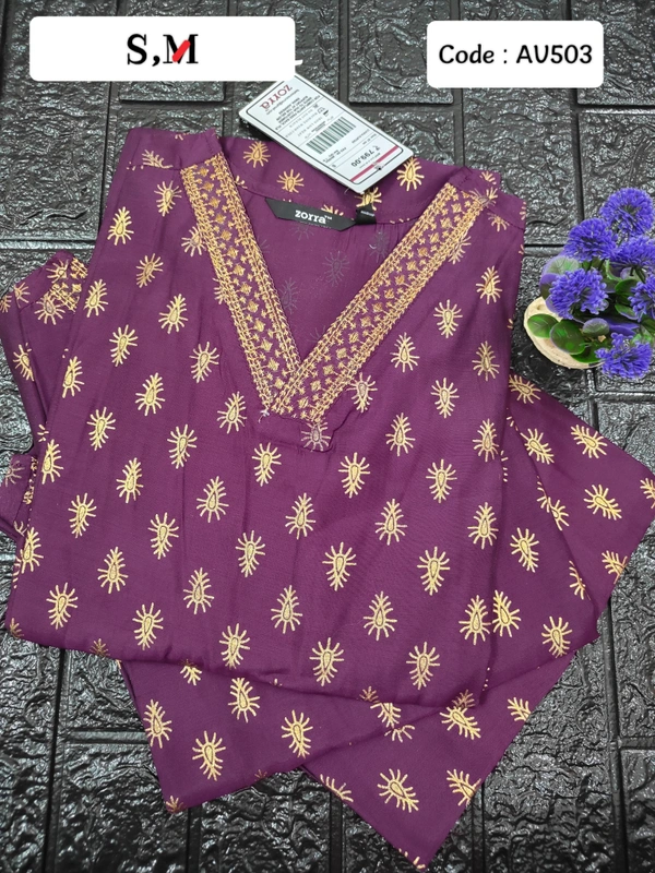 Avaasa Kurtis AV503 - S, Purple