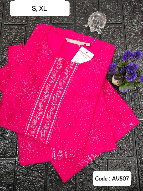 Avaasa Kurtis AV507 - XL, Rani Pink