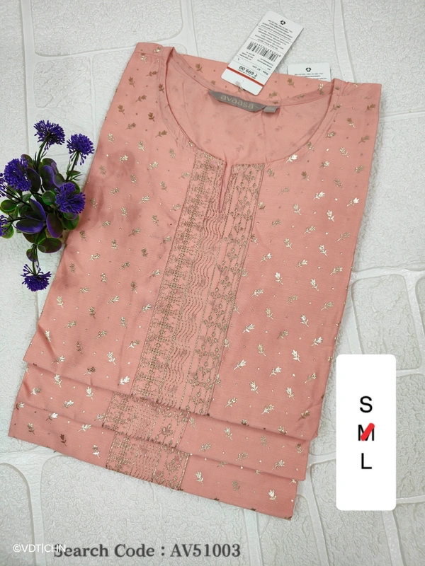 Avaasa Kurtis AV51003 - S, Pink