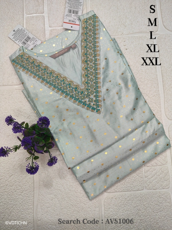 Avaasa Kurtis AV51006 - L, Peach Blue