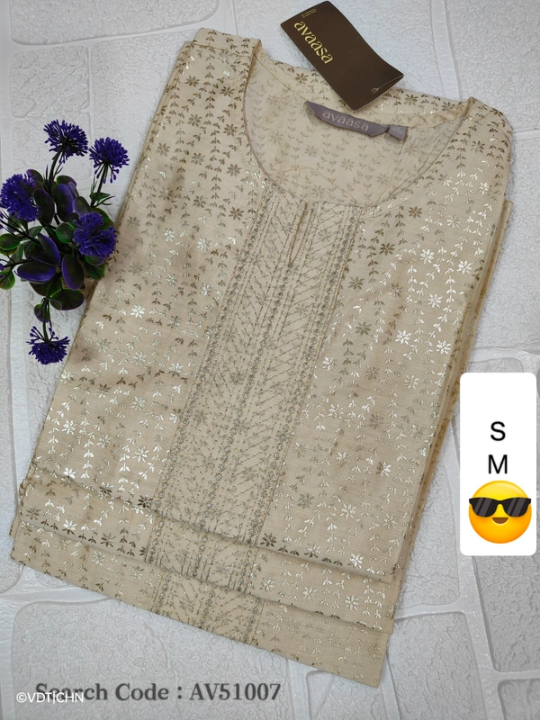 Avaasa Kurtis AV51007 - M, Golden