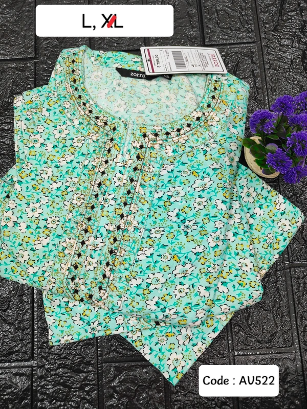 Avaasa Kurtis AV522 - L, Light Green