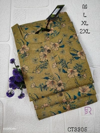 Ruthvi Ethnics Crush Tissue Kurta CT3305 - Brown, M
