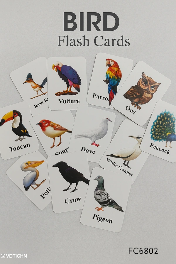 Villows Flash Card - Vehicle|Pack of 1| White | FC6804 - 3+ mon, Assorted