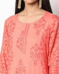 Avaasa Mix n Match Floral Print Fish Cut peach 180 - S