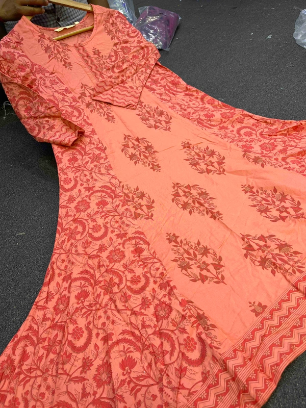 Avaasa Mix n Match Floral Print Fish Cut peach 180 - S