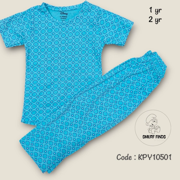 Smurf Finds Girls Pyjama set KPY10501 - 2 Year, Sky blue