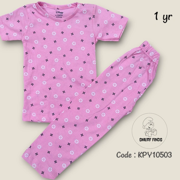 Smurf Finds Girls Pyjama set KPY10503 - 1 Year, Pink