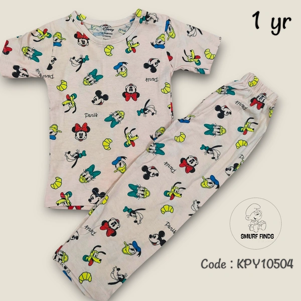 Smurf Finds Girls Pyjama set KPY10504 - 1 Year, Beige