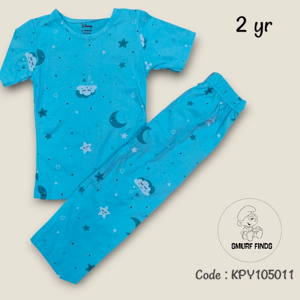 Smurf Finds Girls Pyjama set KPY10511 - 2 Year, Sky blue