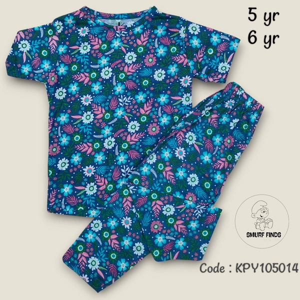 Smurf Finds Girls Pyjama set KPY10514 - 6 Year, Navy blue