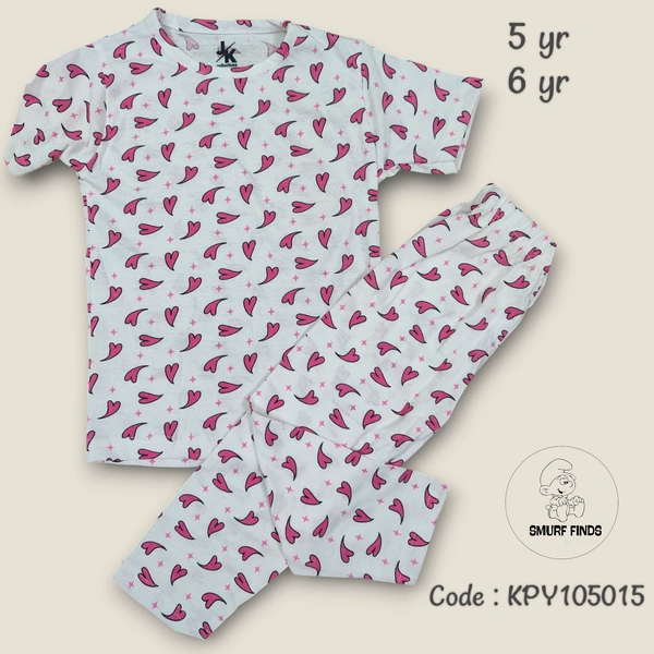 Smurf Finds Girls Pyjama set KPY10515 - 5 Year, White