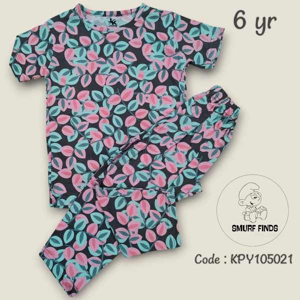 Smurf Finds Girls Pyjama set KPY10521 - 6 Year, Black