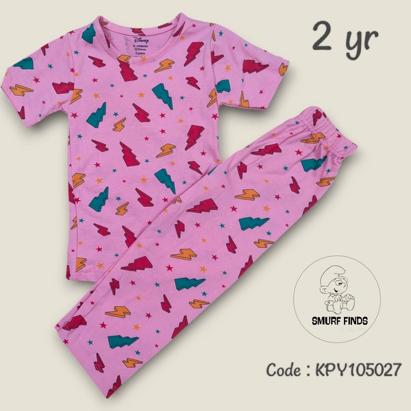Smurf Finds Girls Pyjama set KPY10527 - 2 Year, Pink