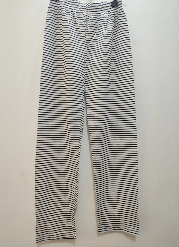 Villows Grey Stripe full pant - Free Size