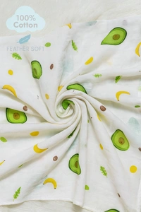Prini's First Touch Imported Muslin Swaddel Towel|Bath Towel |Pack Contains 1 Towel|100% Organic Cotton| 120 x 120 cm| White | MIPT19005 - 120 x 120 cm, White