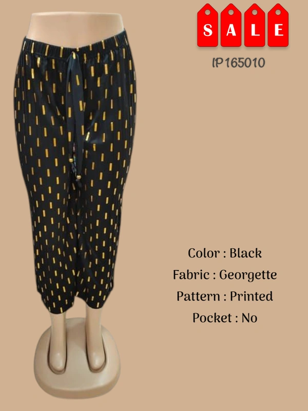 Ruthvi Ethnics Imported Palazzos IP165010 - FS, Black