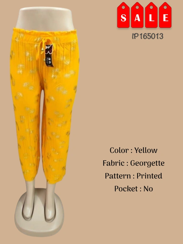 Ruthvi Ethnics Imported Palazzos IP165013 - FS, Yellow