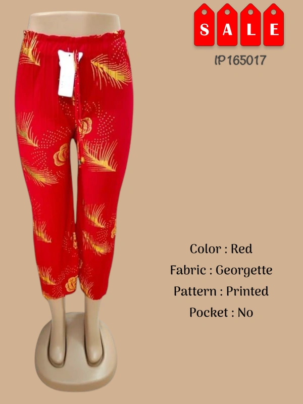 Ruthvi Ethnics Imported Palazzos IP165017 - FS, Red