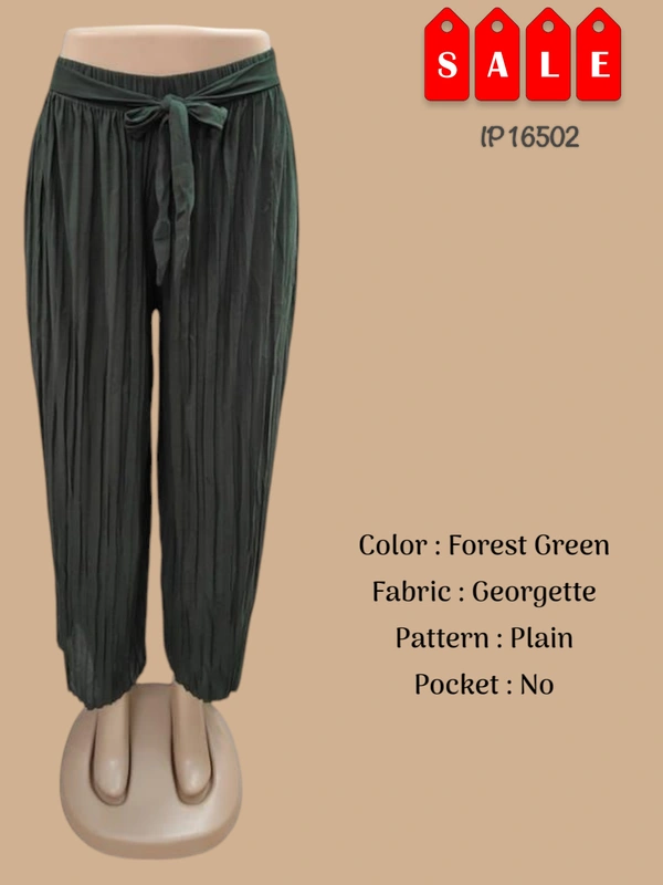 Ruthvi Ethnics Imported Palazzos IP16502 - FS, Forest Green