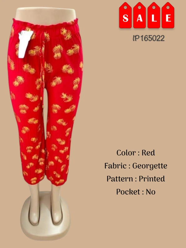 Ruthvi Ethnics Imported Palazzos IP165022 - FS, Red