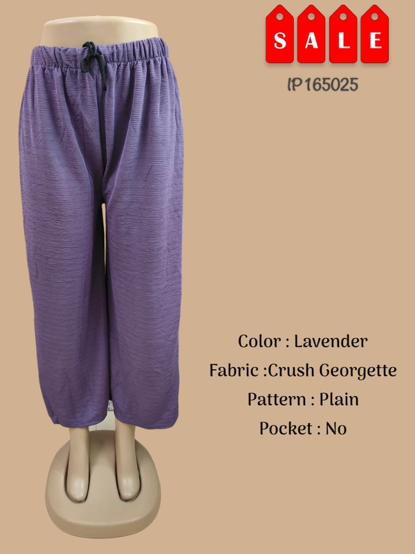 Ruthvi Ethnics Imported Palazzos IP165025 - FS, Lavender